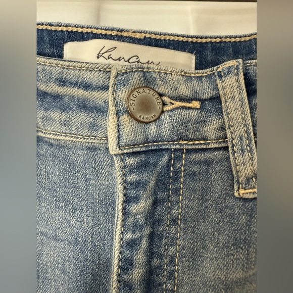 KanCan High Rise Destroyed Stretchy Skinny Ankle Jeans With Raw Hem Size 25 - Picture 4 of 9